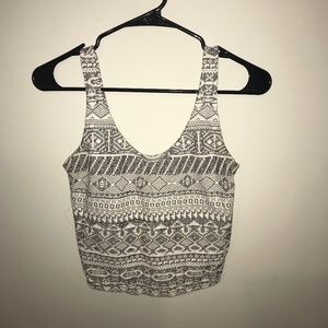 Knit cropped Hollister tank top